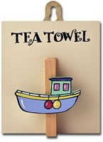 Order Boat Tea Towel peg